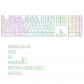 Contour Line White 104+29 Keys PBT Doubleshot Side Legends Keycaps Set Cherry Profile for Cherry MX Keyboard